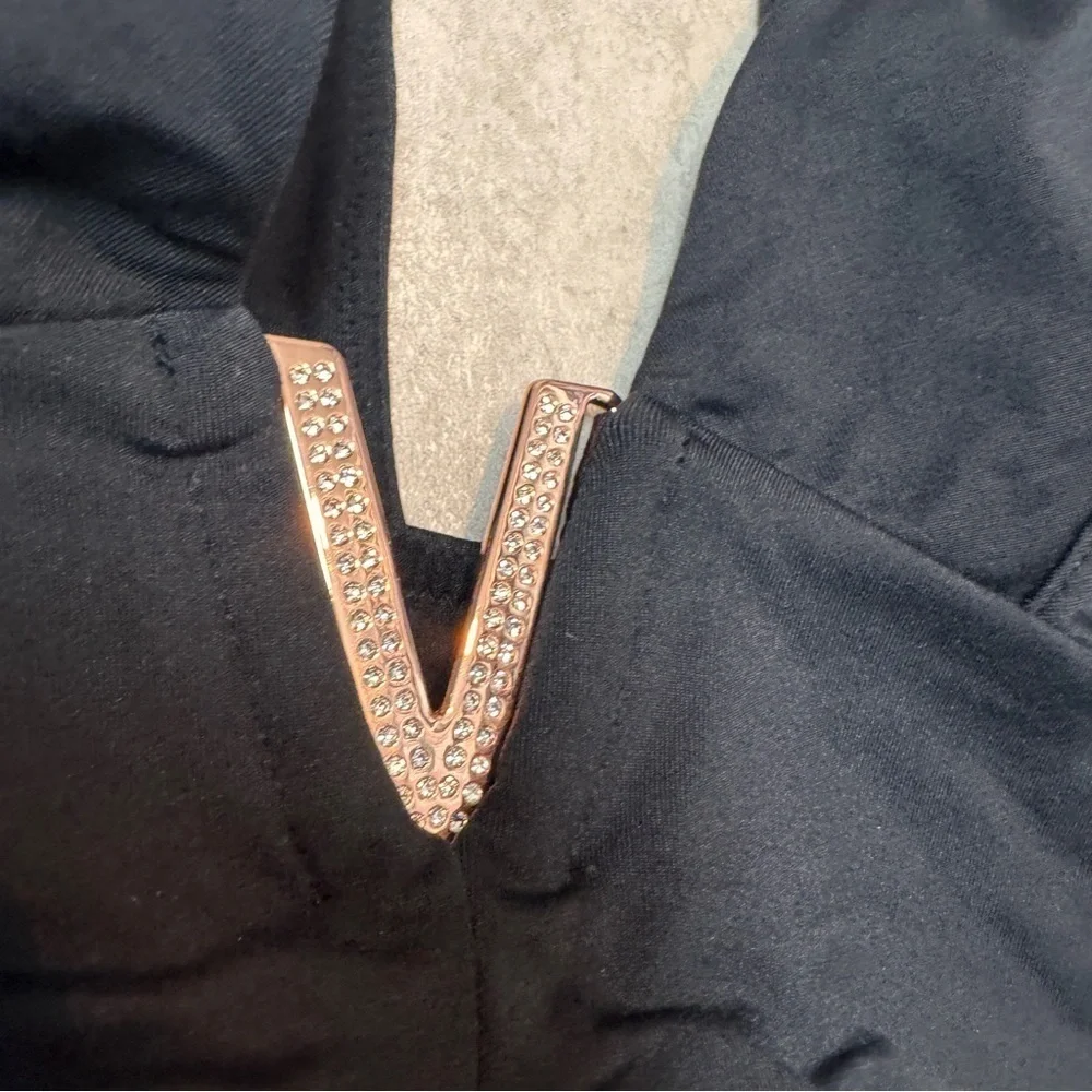 Victoria Secret Very Sexy metallic V plunge bralette bra